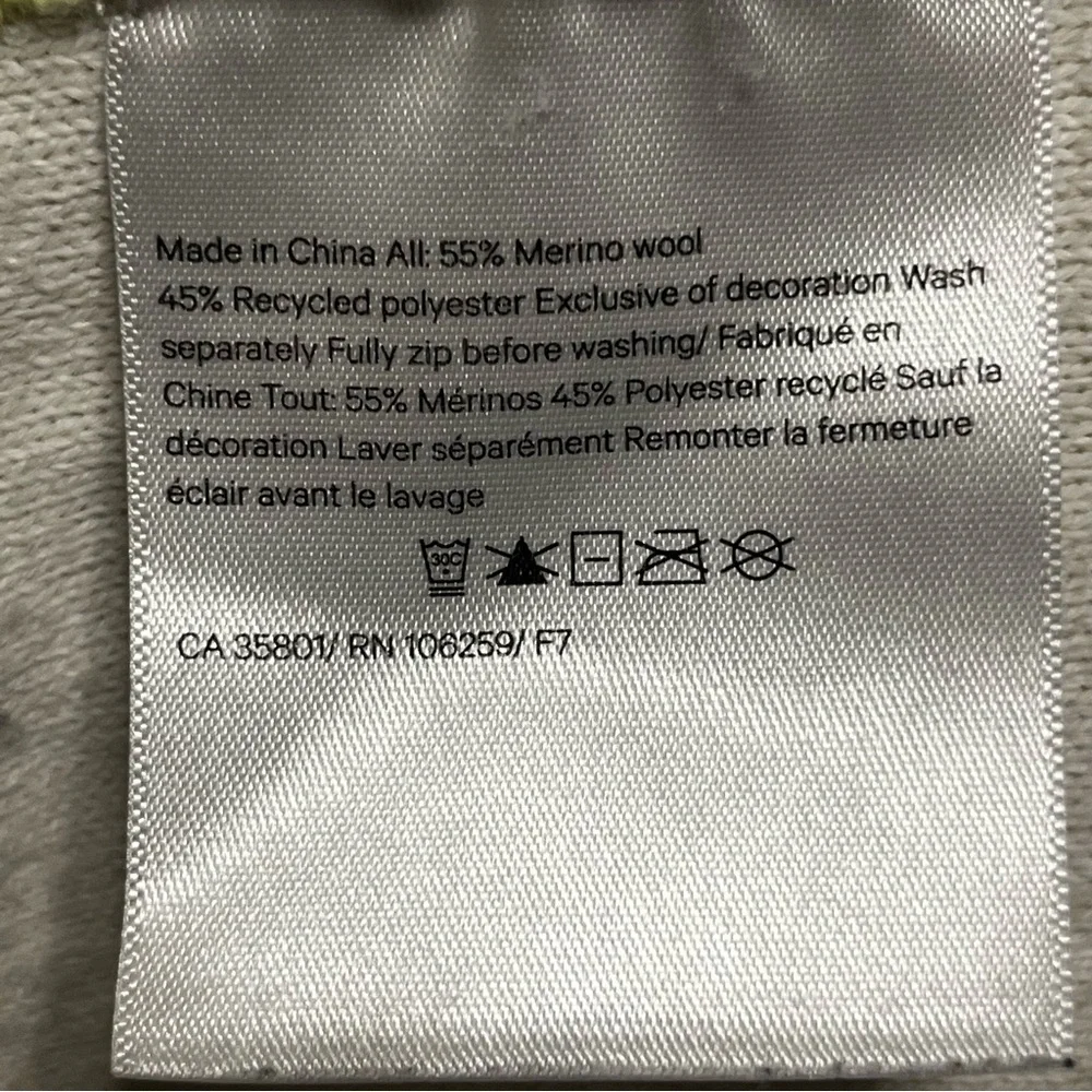 lululemon Jacket Merino Wool Blend Sweat Success